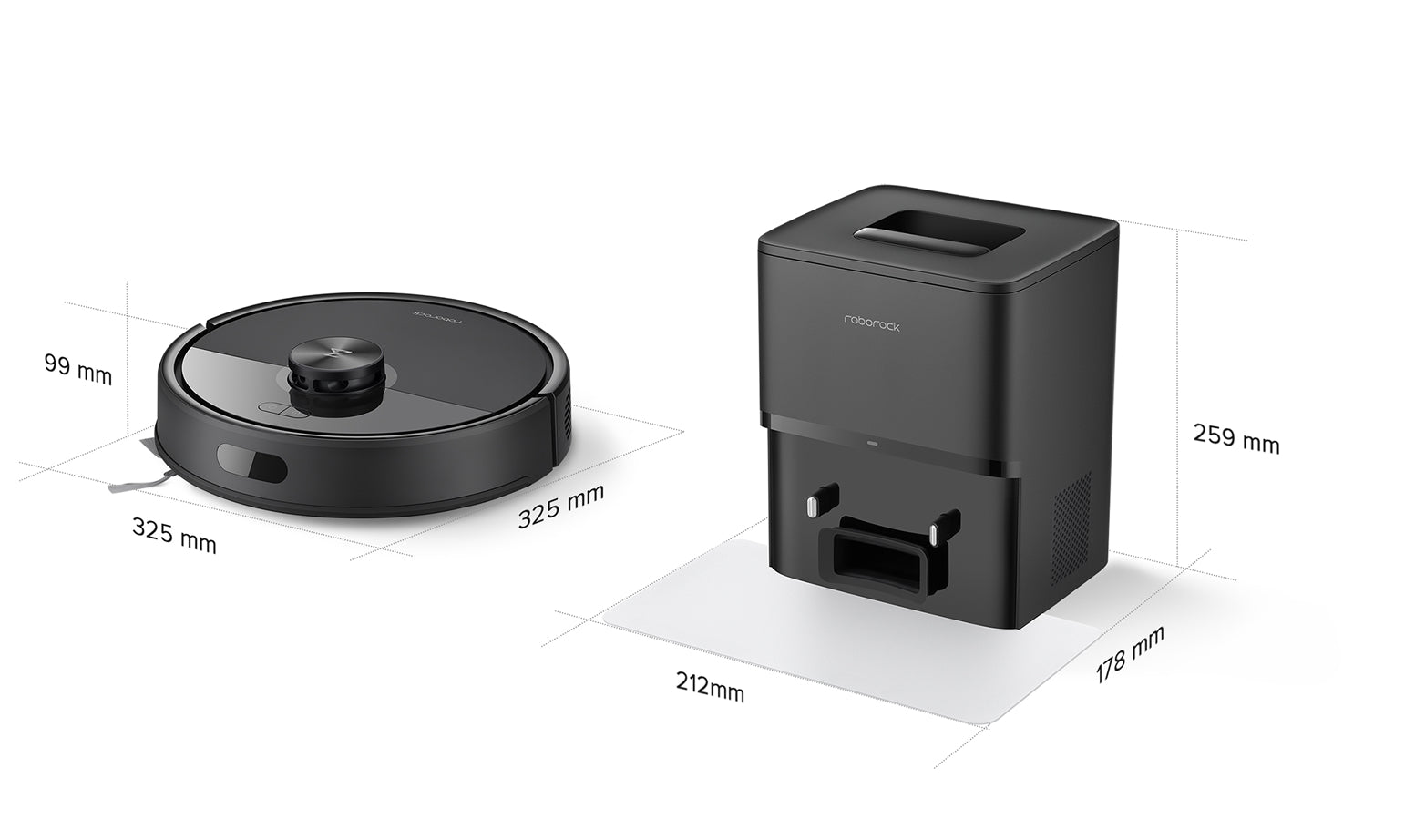 Roborock Q7 TF+ Dimensions